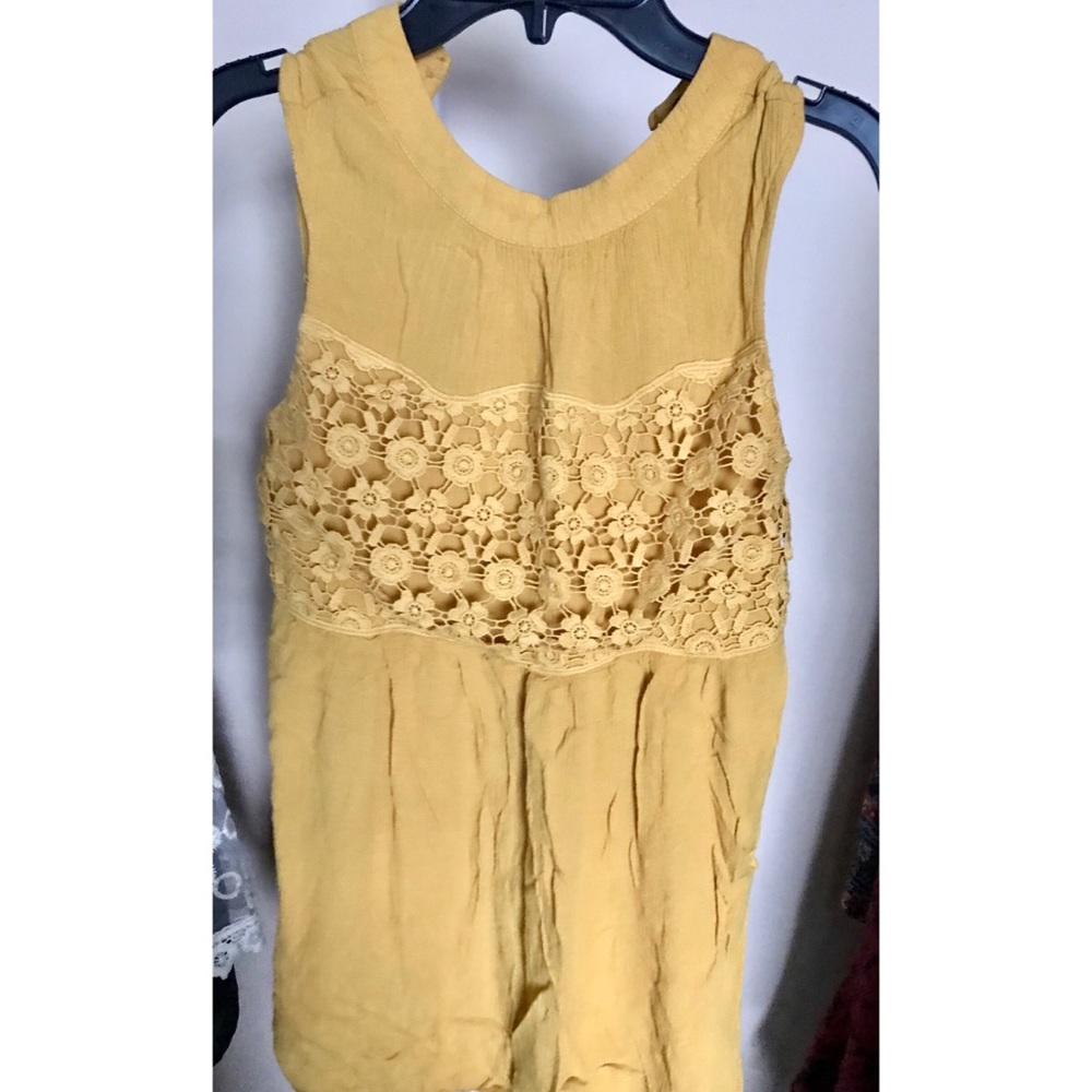 Mustard Yellow Sleeveless Top!!